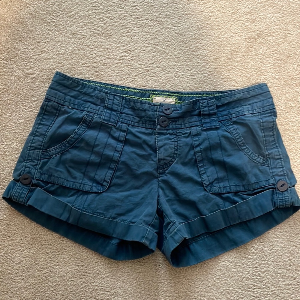 American Eagle Dark Blue Cotton Shorts